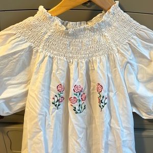 Hillhouse Caroline Nap Dress with White embroidery
